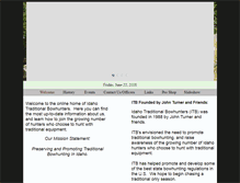 Tablet Screenshot of idahotraditionalbowhunters.com